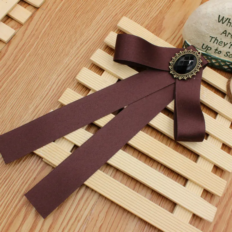 Ribbon Bow Tie Элегантный галстук-бабочка для мужчин и женщин в деловом стиле, для свадебной вечеринки, с жемчужинами и бусинами, для девочек, для школы, с кристаллами, эластичная лента, Униформа, лента, галстук-бабочка - Цвет: Ribbon Bow Tie