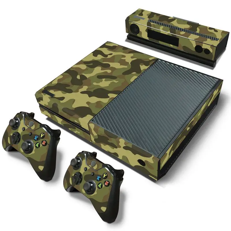 Камуфляж игра Cosole наклейка КОЖА наклейки для Xbox One консоль виниловая кожа + 2 шт на