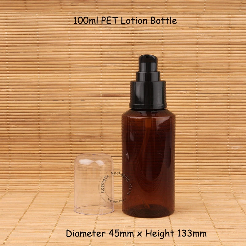 Пластиковая бутылка с насосом для лосьона 100 мл 40 шт./лот|lotion pump bottle|refillable containerplastic