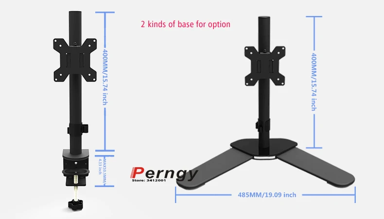 DL-MD6802 Desktop17-27" clamp grommet base 100mm LCD LED double Monitor desktop Holder Arm Full Motion tv mount Loading 9 kgs |