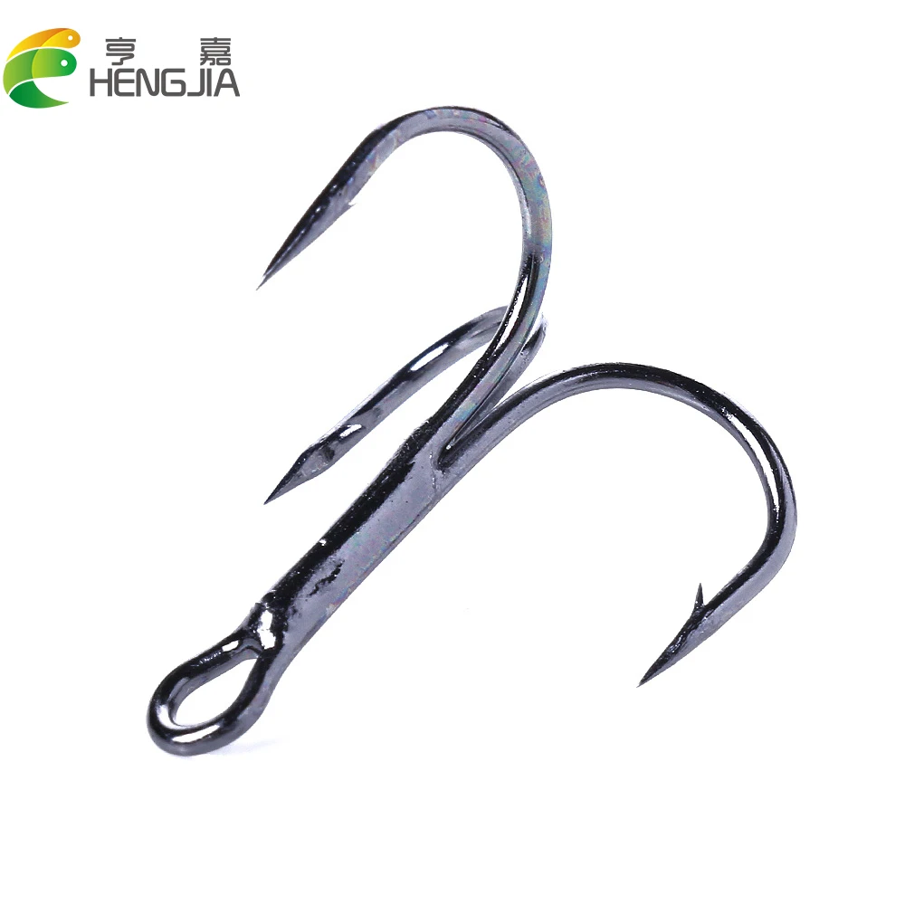 Hengjia 20 шт. 4 #6 #8 #10 # Черный/Красный Рыболовный крючок из высокоуглеродистой стали