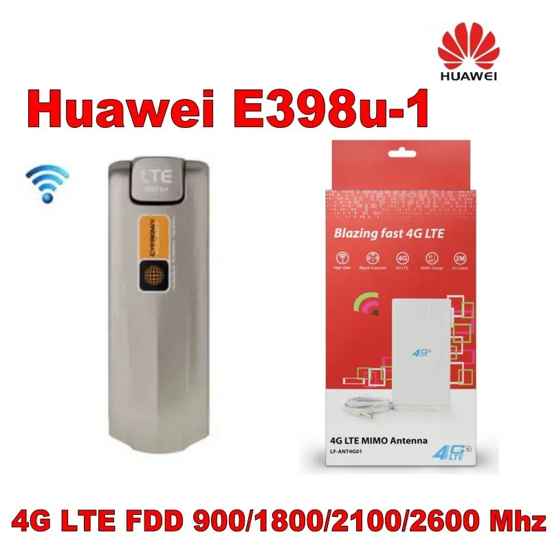 Новинка Huawei E398 4G LTE скоростной прибой Стик модем ключ 100 Мбит/с e398u 1 + 49dbi TS9