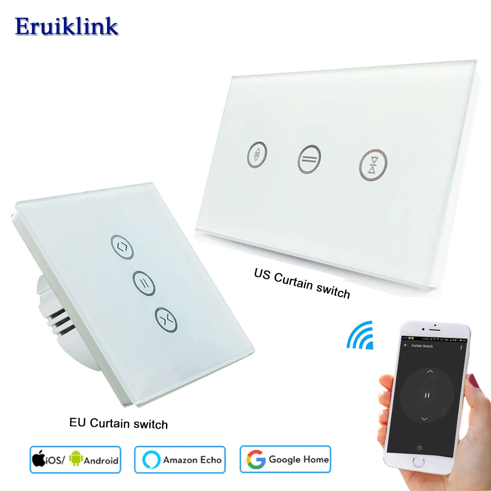Роликовый затвор для штор Tuya Smart Life ЕС Wi Fi переключатель электрических