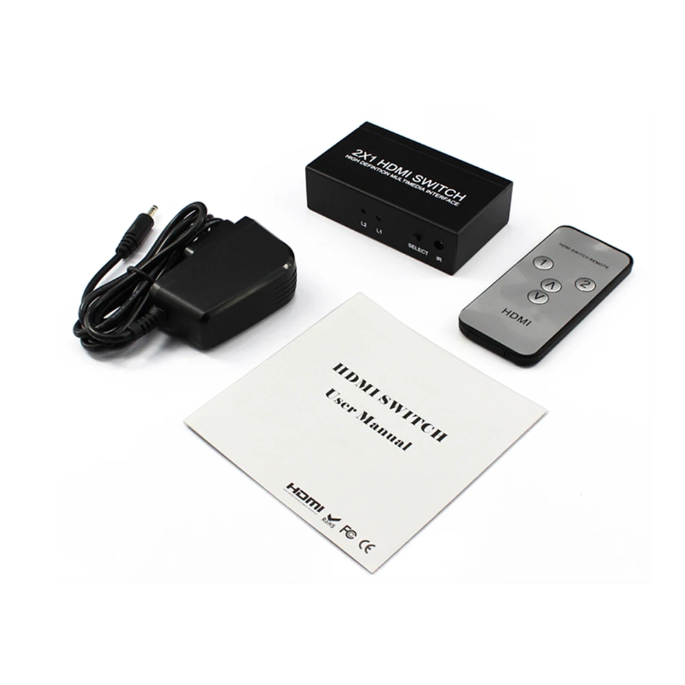 KVM HDMI коммутатор 2 в 1 выход Поддержка 4K * 2K 3D HD видео порта|KVM-переключатели| |