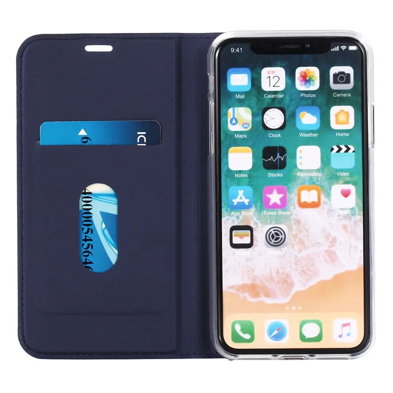 Чехол ZEALLION для iPhone 5, 6, 6s Plus, 7, 8, 11 Pro Plus, X, XR, XS Max, Магнитный кожаный флип-держатель для карт, чехол для телефона