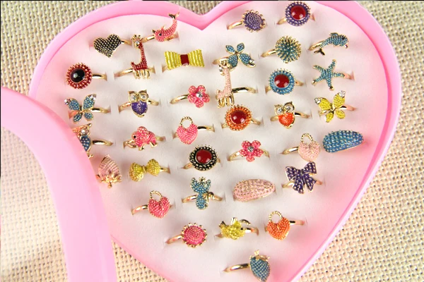 36 шт. кольца смешанные оптовая продажа ювелирные изделия партии Кристальные