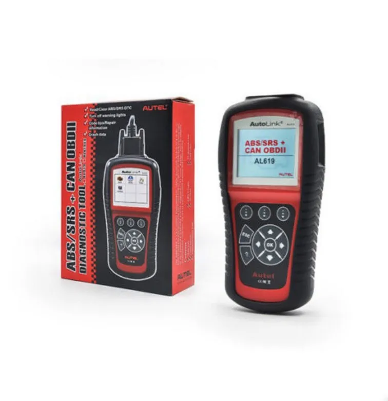 Autel OBD2 автомобильный диагностический инструмент Autolink AL619 двигатель ABS SRS