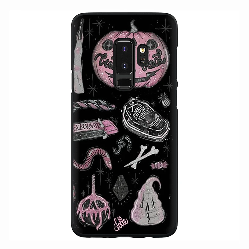 Girly пастельных ведьмы Мягкий силиконовый чехол для телефона для Samsung Galaxy S6 S7 край S8 S9 S10 плюс S10e M10 M20 M30 Note 8, 9 - Цвет: B10