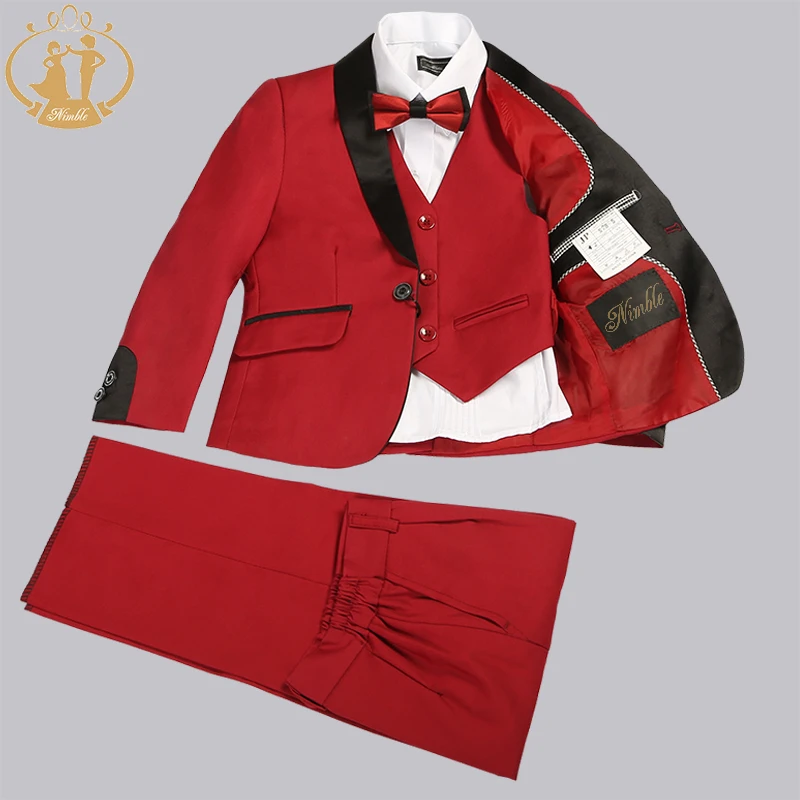 Nimble/костюмы для мальчиков Свадебный костюм Enfant Garcon Mariage/костюм для мальчиков и девочек, детские костюмы на свадьбу, блейзер выпускные костюмы для мальчиков 3 шт./компл