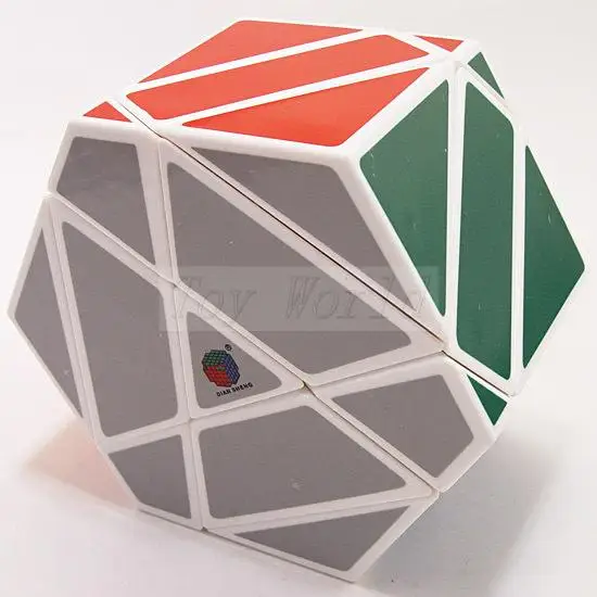 Diansheng Shield Cubo magic черный и белый поставляется в сборе наклеиваемый пластиковый