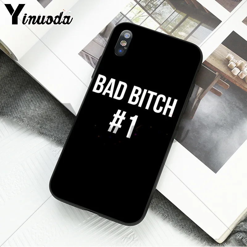 Yinuoda I'M NOT ALWAYS A BITCH DIY печать рисунок чехол для телефона чехол для iPhone 8 7 6 6S Plus 5 5S SE XR X XS MAX оболочка