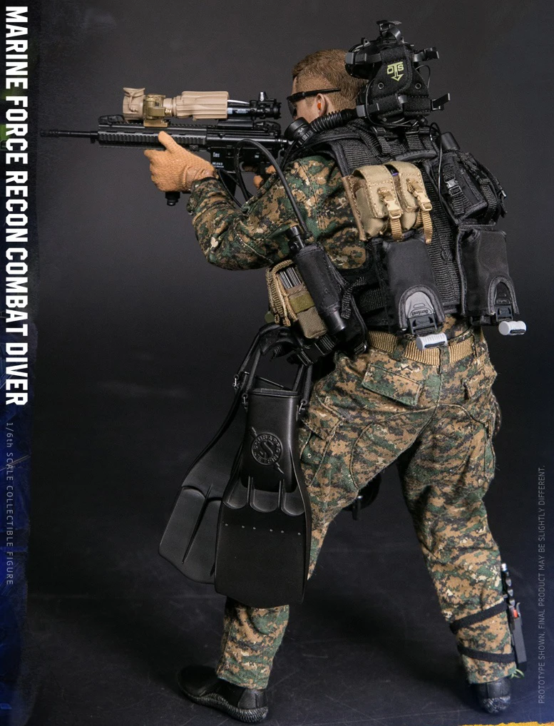 78055 1/6 USMC морская сила RECON COMBAT DIVER WOODLAND MARPAT камуфляжная версия модели для фанатов Коллекционные фигурки