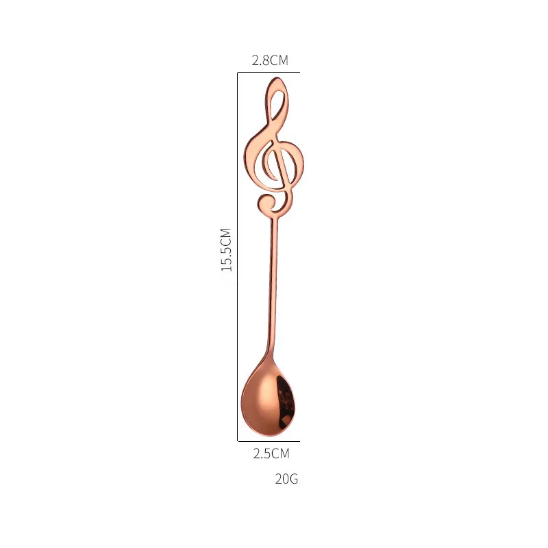 Rose Gold 1 шт. из нержавеющей стали радужные кофейные ложечки ложки для размешивания набор холодного напитка фруктовый десерт, мороженое чайная ложка для питья - Цвет: Rose Gold