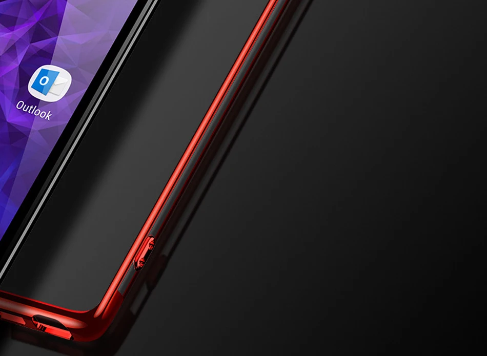 ITEUU ТПУ прозрачный гальванический чехол для телефона samsung Galaxy Note 9 Чехлы мягкая прозрачная задняя крышка роскошный