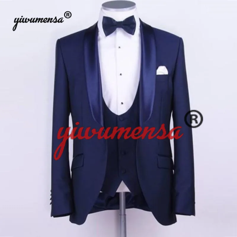 Style 5 Yiwumensa Лидер продаж Мужские костюмы 3 шт. для выпускных, свадеб Лучший человек свадебное платье банкет деловой строгий костюм на заказ вечернее платье - Цвет: Style 5