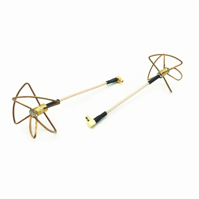 HGLRC 5 8G 2.0dBi-2.5dBi RHCP всенаправленная MMCX к Pigtail 6 см 4 листа клевера FPV антенна для RC