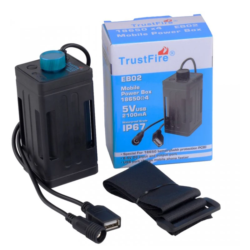 TrustFire EB02 Мобильный блок питания для велосипеда (4x18650)|Портативные осветительные