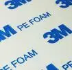 3M 1600T PE foam double sided tape white color acrylic square Sticker heat-resistant foam tape 10mm * 10mm, 2500/lot