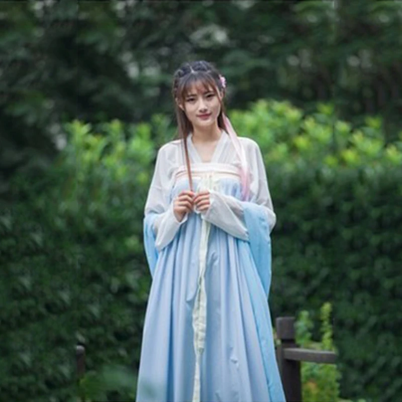 Hanfu костюм для китайских танцев женщин древней китайской династии Тан одежда
