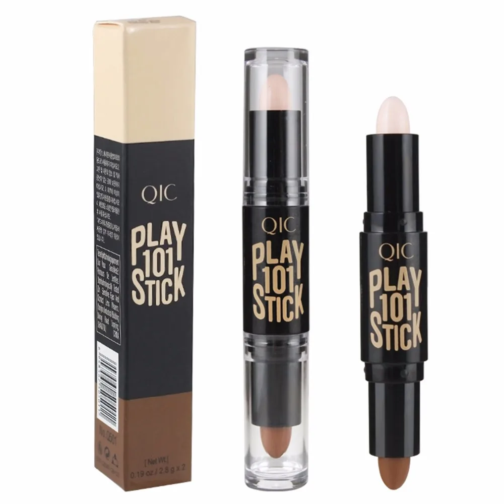 Двойная голова 3D бронзатор и хайлатер в стике корректор для лица ручка тональный