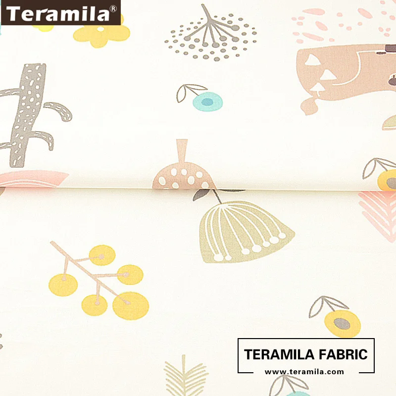 Teramila мультфильм Животные и растения шаблон хлопок ткань лоскутное светильник