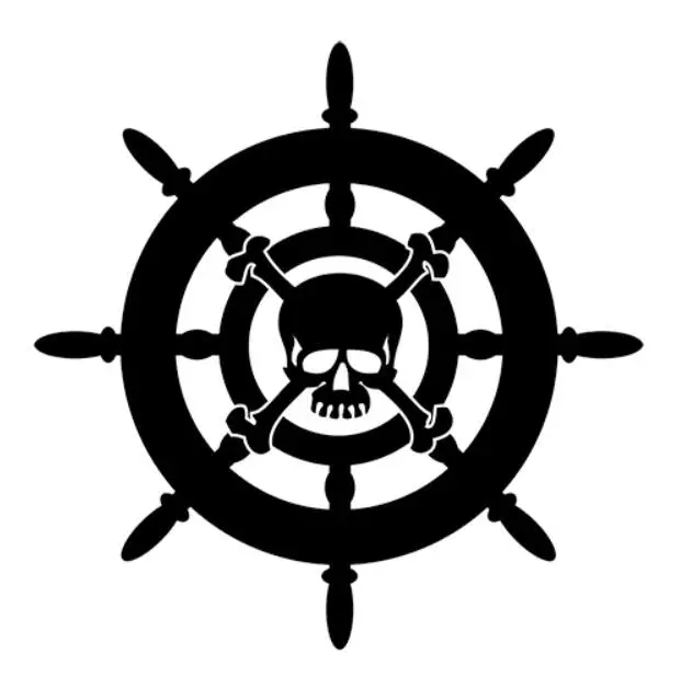 Новый дизайн пиратский стиль череп высечка винил автомобиль Ветровое стекло