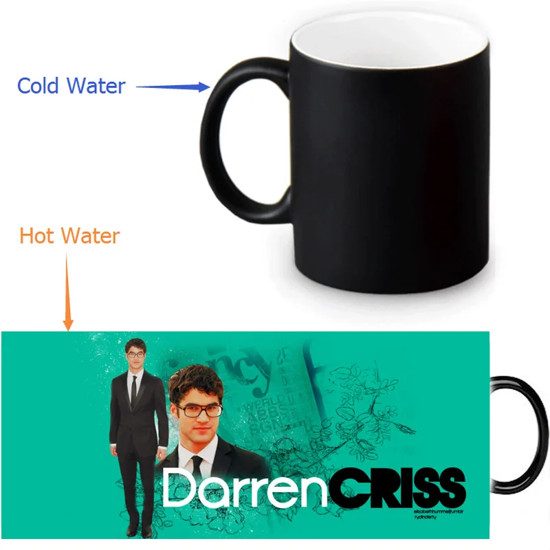 Подарок на день рождения кофейные кружки Darren Criss кружка заказ меняющая цвет