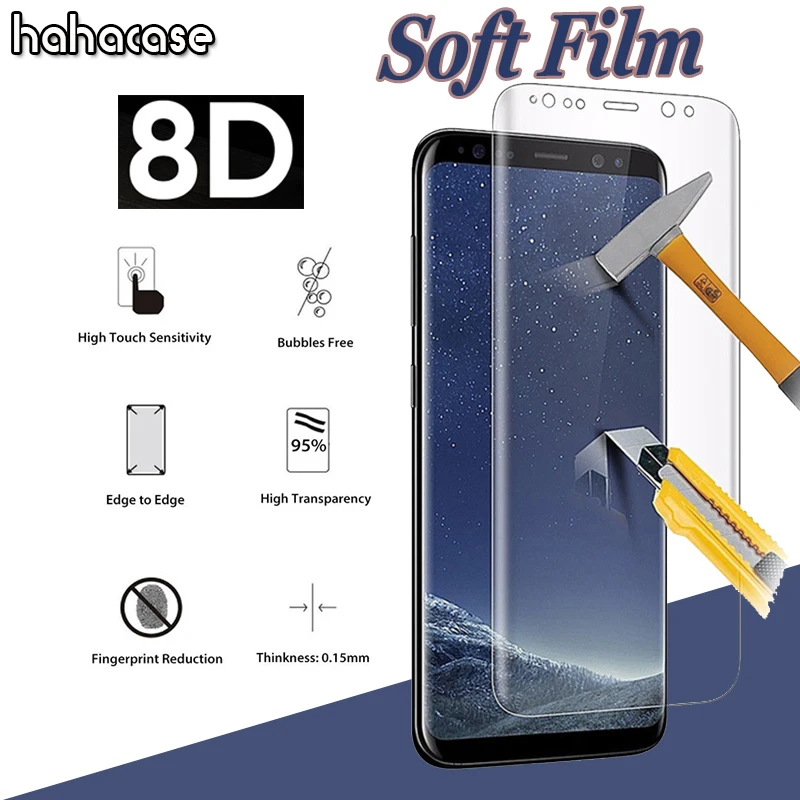 10 шт. прозрачная изогнутая ПЭТ мягкая защитная пленка для экрана Samsung Galaxy S21 Plus S20
