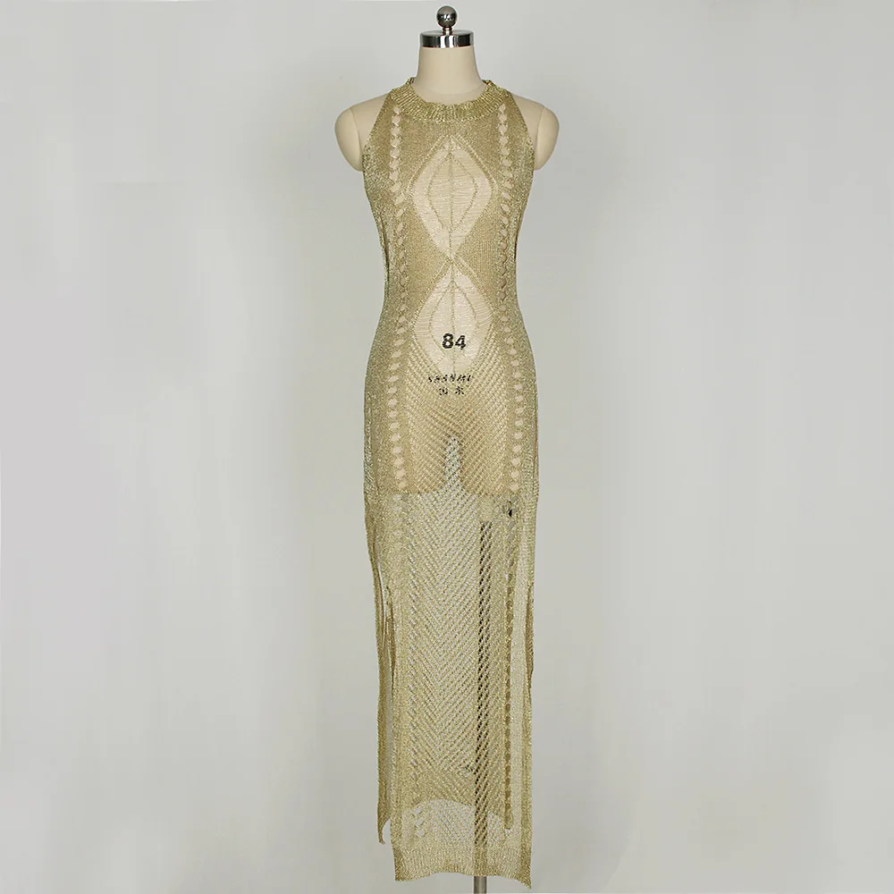 Новинка сексуальное платье-костюм Пляжное платье с вырезами 2019 модная тонкая