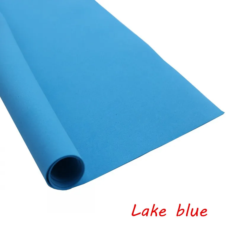 Lake blue 10 листов 50х50см губка Бумага 1 мм ручной Бумага EVA материалы для поделок DIY Пенопласта Бумага Детская украшения подарок на год - Цвет: Lake blue