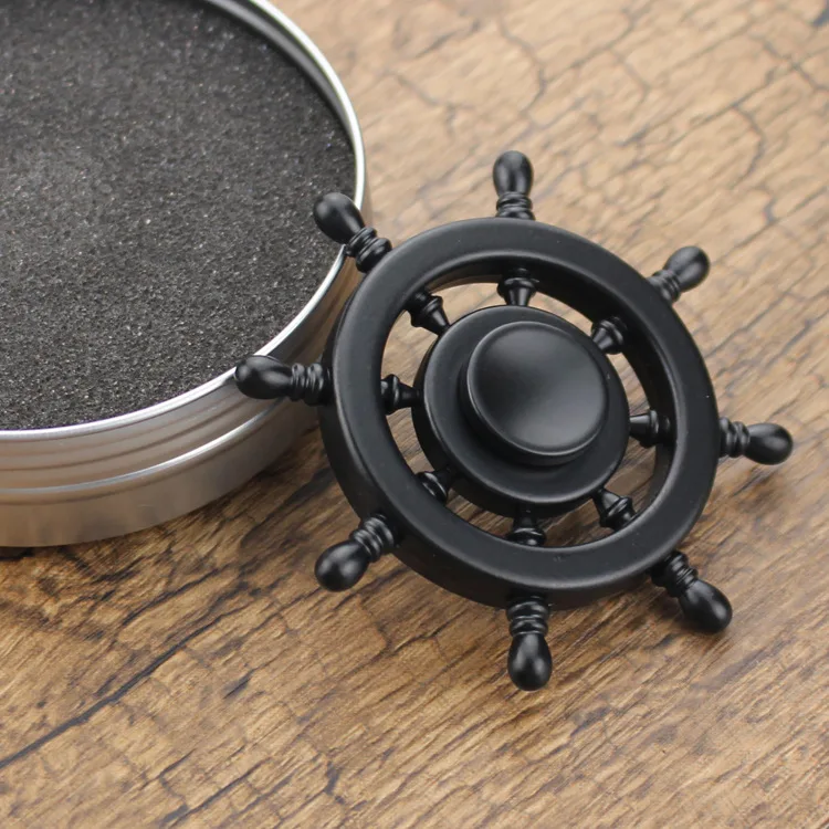 Спиннер для пальцев ручной из латуни поставляется с металлической коробкой руля