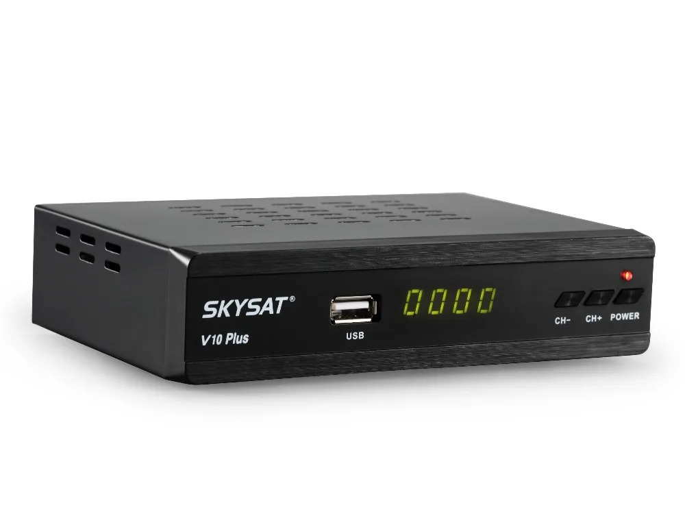 HD спутниковый ресивер с поддержкой RJ45 WiFi 3g CS CCCamd Newcamd Autoroll Biss Autoroll PowerVu Xtream IPTV M3U SKYSAT V10 Plus