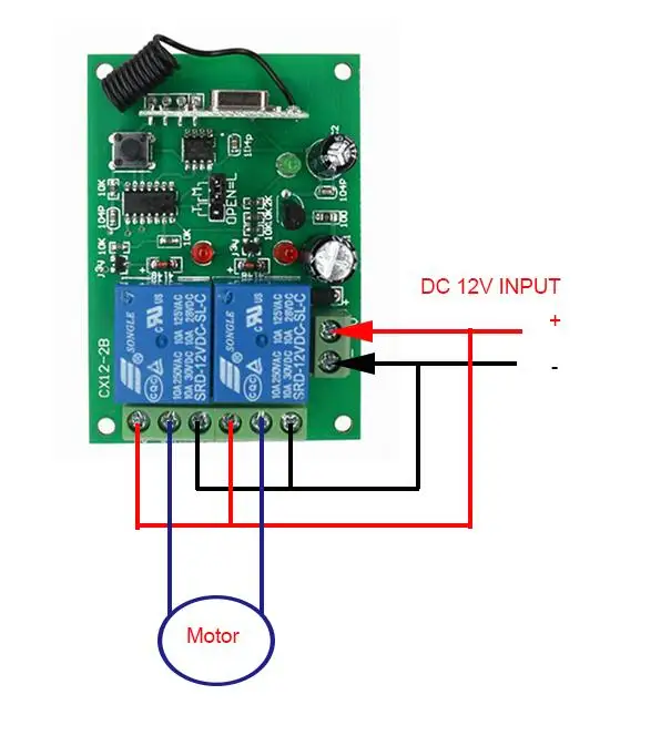 Wireless Remote Switch Controller DC 12V 24V Control Motor Forwards Reverse Up Down Transmitter Manual Button Limit | Электроника