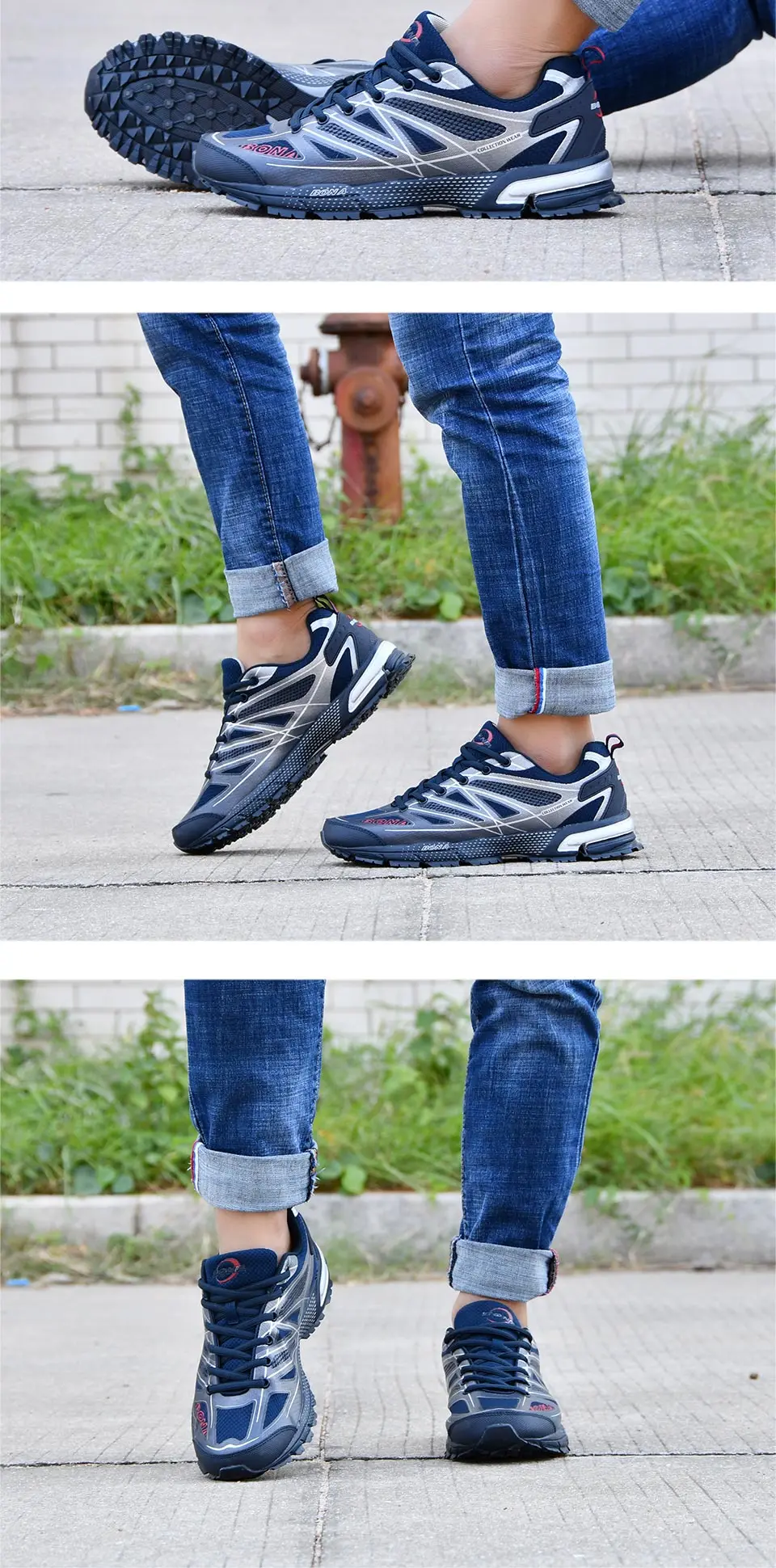 BONA New Fashion Outdoor Men Casual Shoes Trendy Comfortable Mens Sneakers Breathable Lightweight Man Walking Trainers