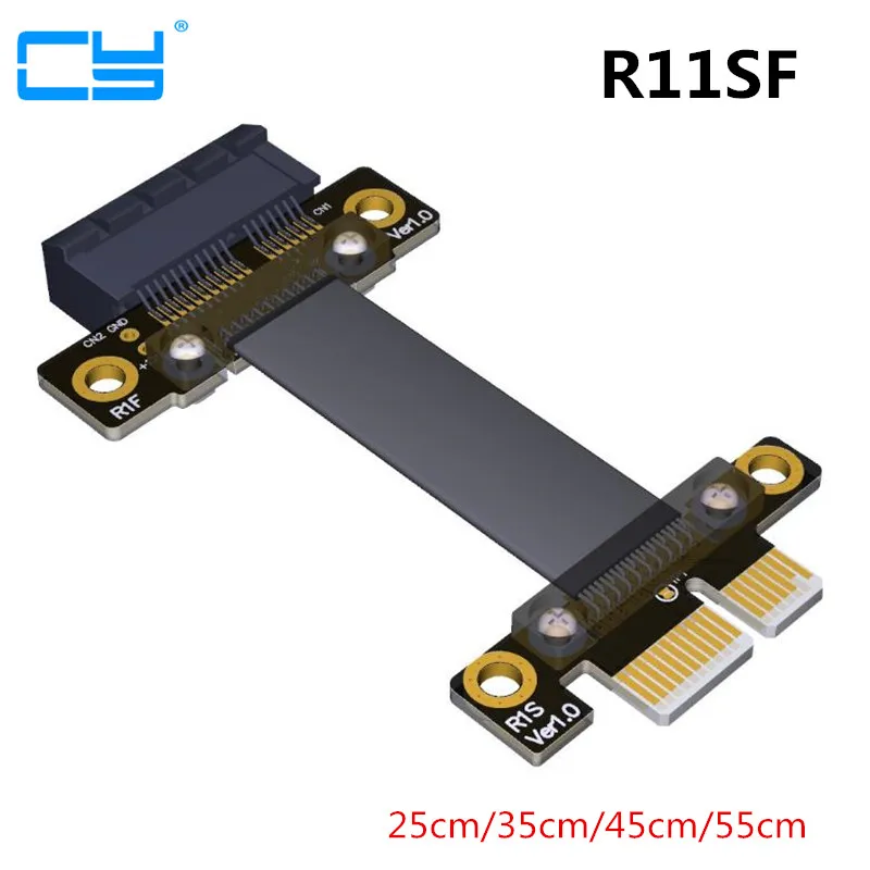 Переходник PCI Express PCIe Gen3.0 1x To кабель удлинитель для видеокарты Male to Female mining 25 см 55 E