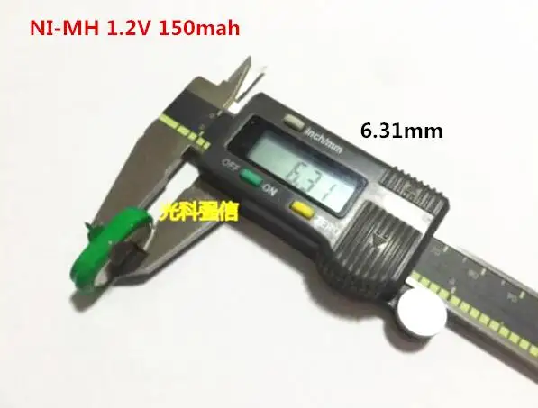 Никель металлогидридный перезаряжаемый аккумулятор 1 2 в 150 мАч|rechargeable battery| |
