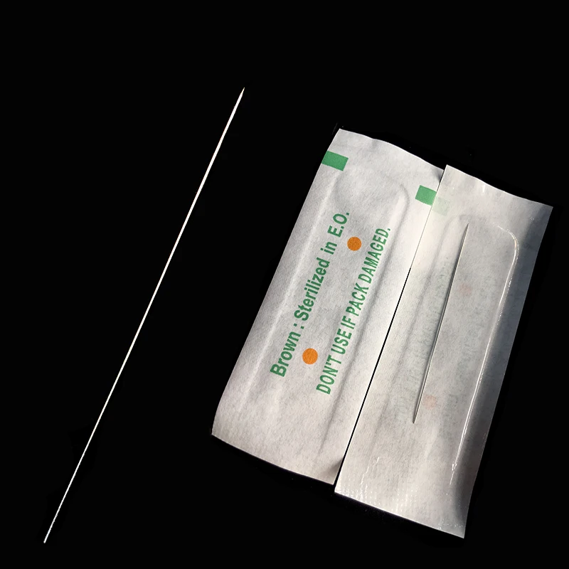 

0.35*50mm Disposable Tattoo Needles Sterilized Permanent Eyebrow Makeup Needle Individual Pack For 3D Tattoo Pen Mchine