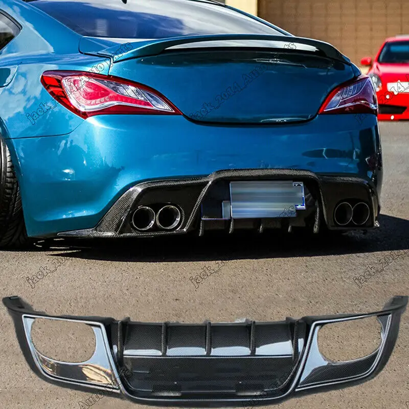 Для 2010 2011 2012 Hyundai Genesis Coupe задний бампер из углеродного волокна спойлер |