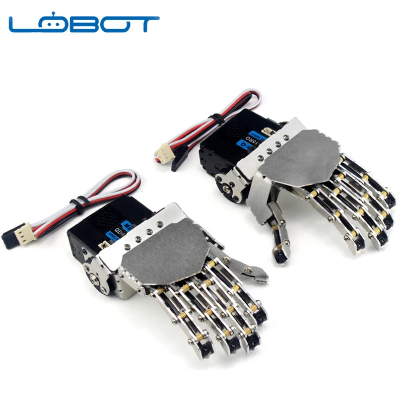 LOBOT мини бионический робот рука комплект пять пальцев металлические