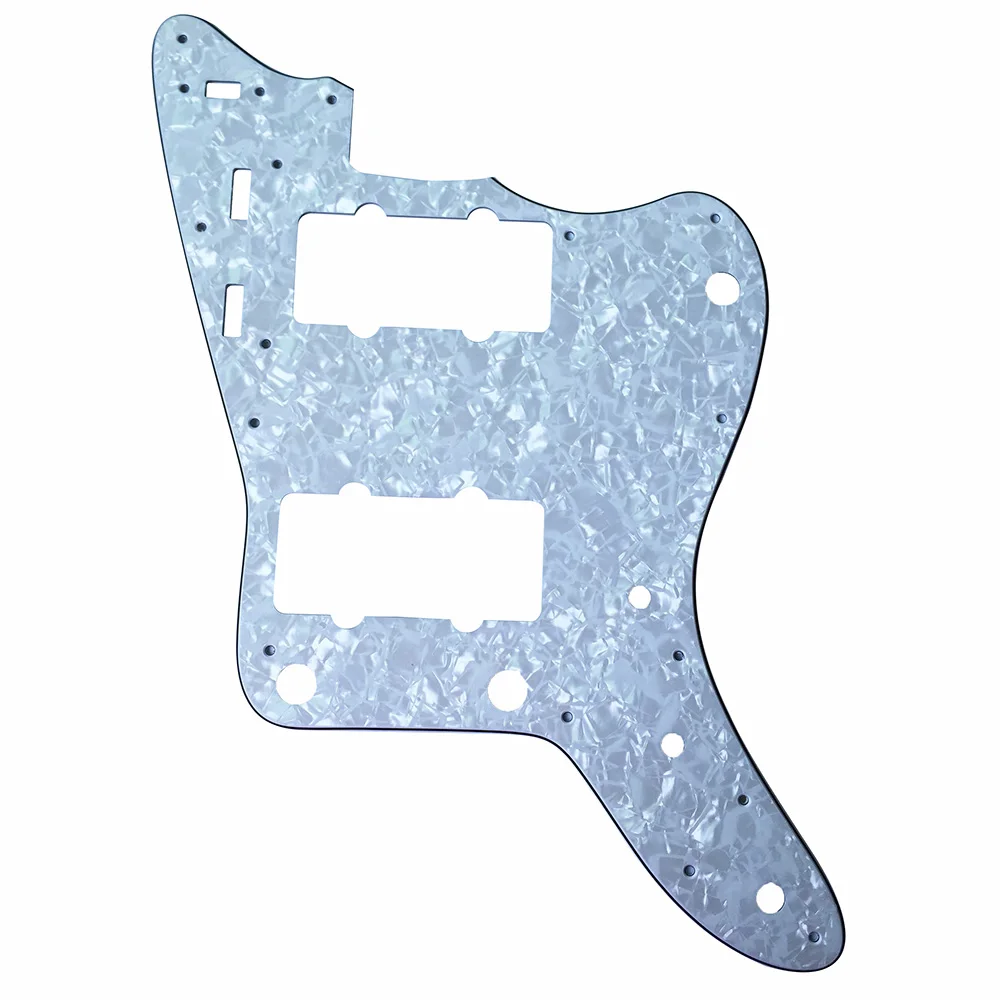 Pleroo Custom гитара pickgaurd Scratch Plate-для японской Jazzmaster Гитара Pickguard 4 слоя белый жемчуг |