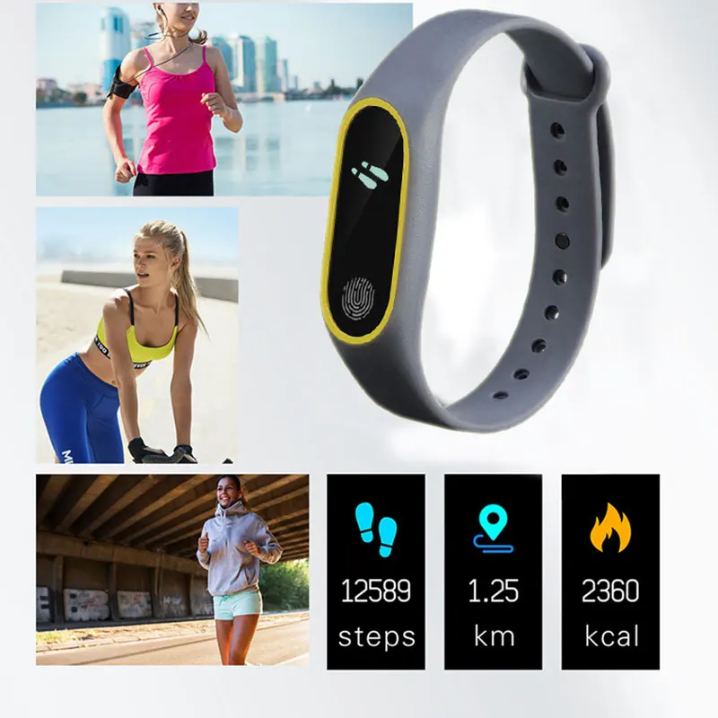 Спортивный Браслет Смарт-часы для женщин и мужчин Android IOS смарт-часы фитнес-трекер
