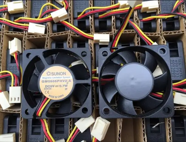 Подлинный SUNON 5V 5015 0 7 W GM0505PHV2 A 50*50*15 мм 3 линии магнитной левитации 5 см вентилятор|5cm