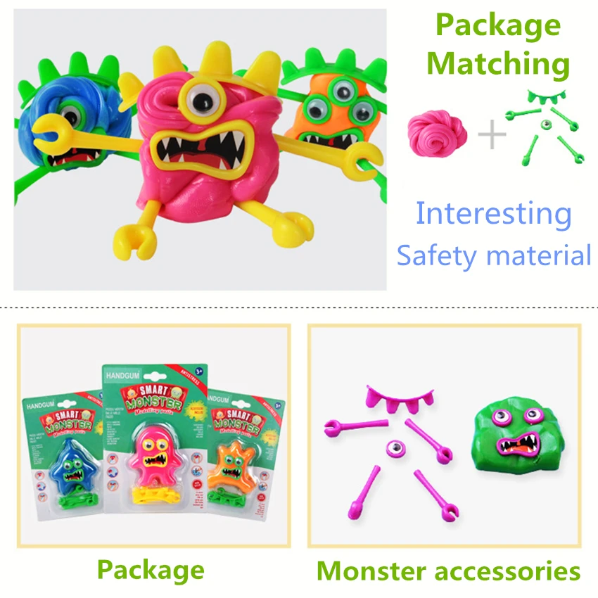 Монстр слизь Творческий Шпатлёвки Smart Пластилин Playdough инструменты Light Clay рука