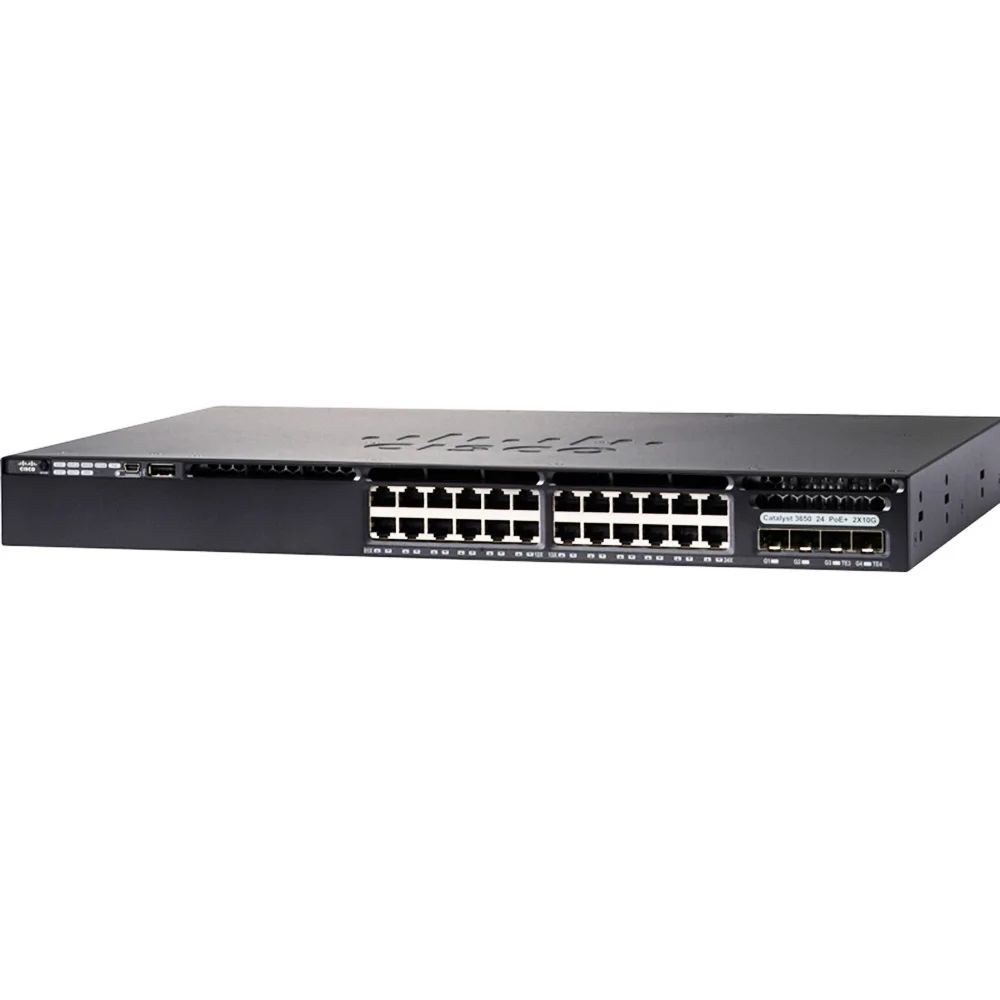 Новый коммутатор Cisco WS-C3650-24PS-L с управлением сетью и поддержкой PoE, 3650 портов PoE 24x1G Uplink LAN Base on.