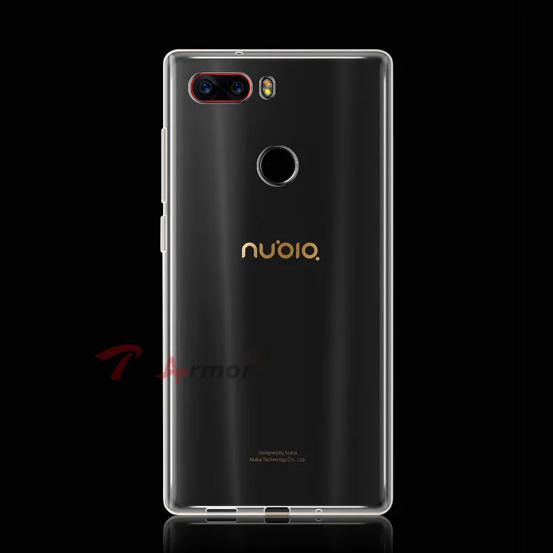 Прозрачный мягкий чехол из ТПУ с кристаллами для ZTE nubia Z17 Z17s Z18 mini N3 прозрачный