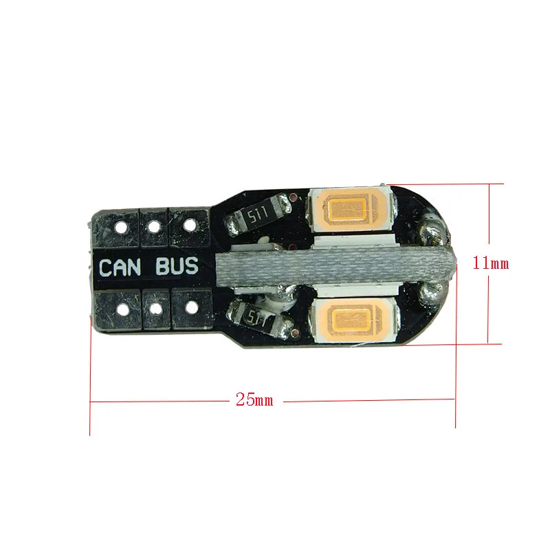 Светодиодная автомобисветильник лампа Canbus T10 8smd 5630 5730 без ошибок OBC W5W 194 SMD 2 шт. |