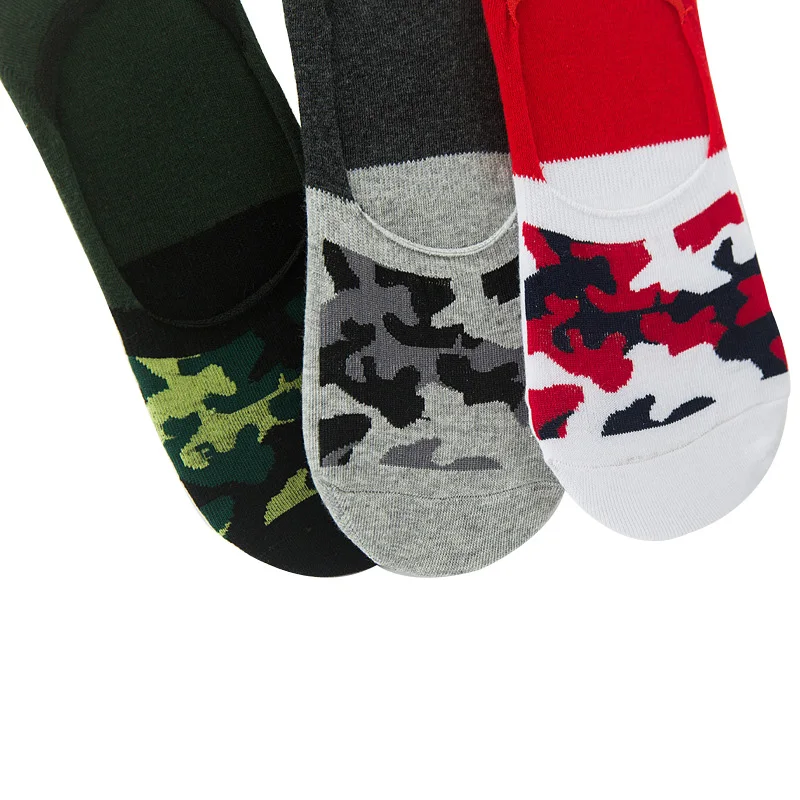Носки мужские хлопковые камуфляжные 1 пара весна лето 2018|boat socks|mens camouflage sockssocks sock |