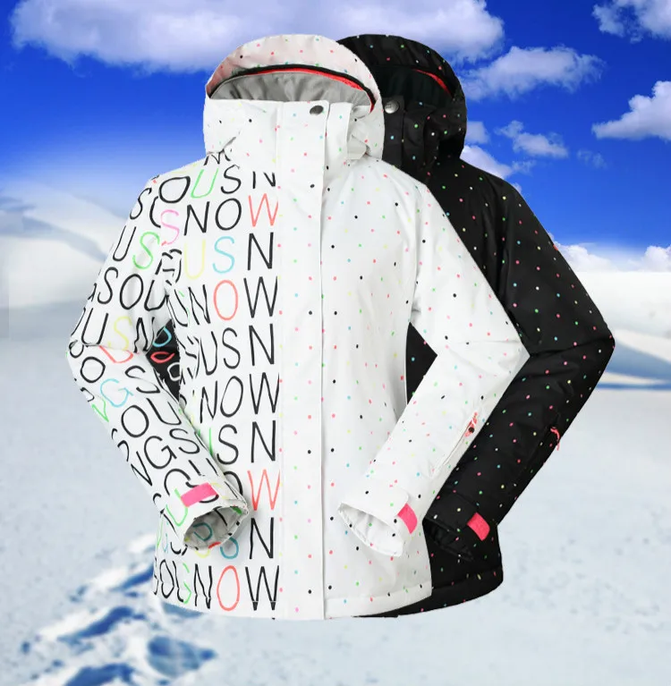 Женская лыжная одежда Gsou водонепроницаемая воздухопроницаемая для катания на