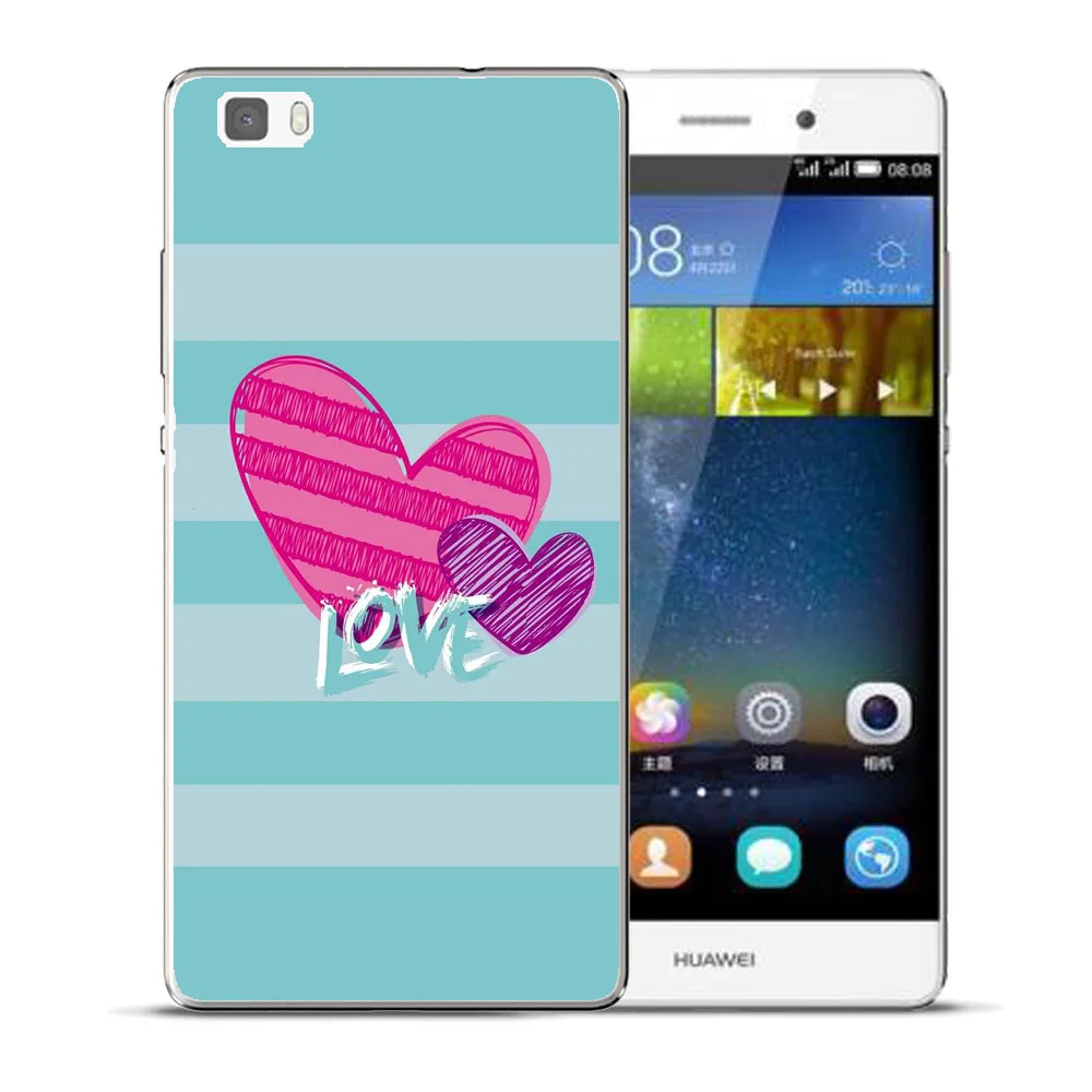 Мягкий розовый чехол из ТПУ в полоску для Huawei P8 P9 P10 P20 Lite Plus Mate 10 Pro Y5 Y6 II Y3 Y7 2017 Honor 9 6X
