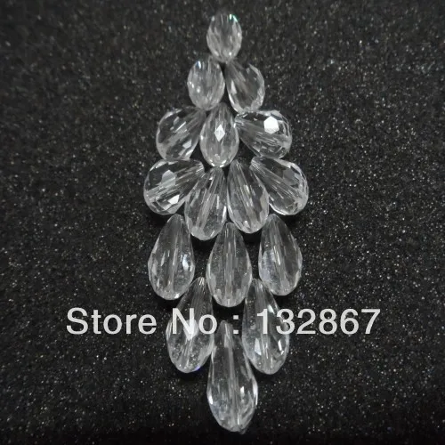 Бусины для Модной Бижутерии прозрачные бусины в форме капли воды стеклянные